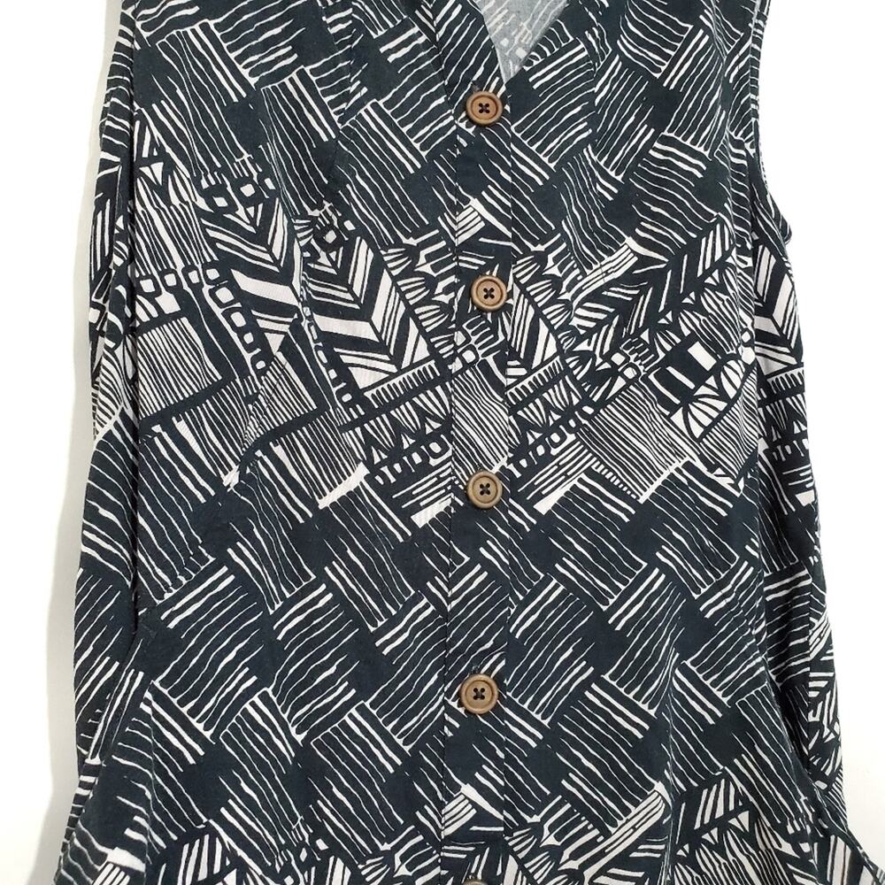 Ecote | Patterned Pocket Button Up Tunic - Picture 4 of 7